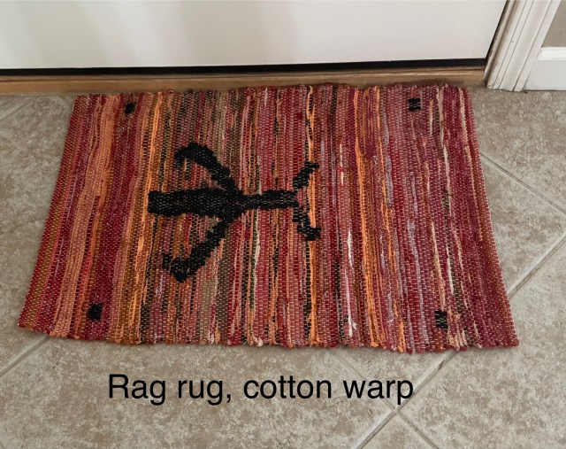 Rag rug made with real rags