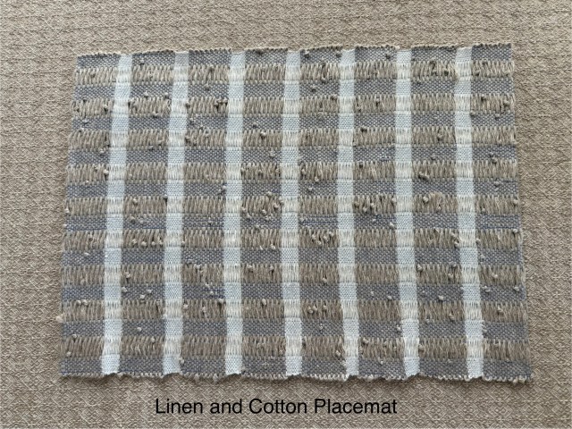 placemat, linen, wool
